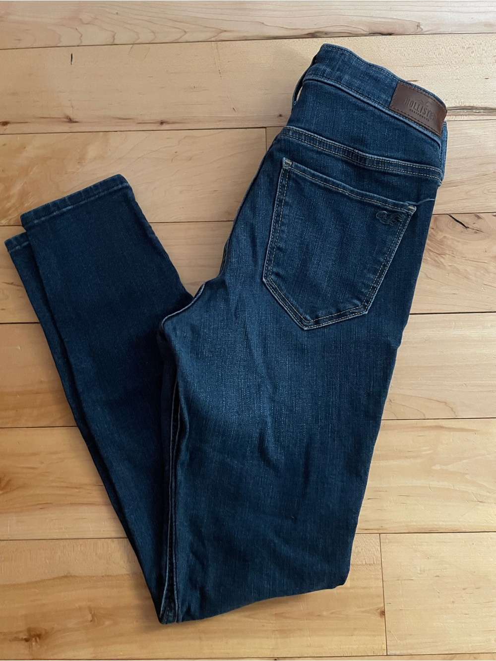 Hollister Women's Dark Indigo Skinny Jeans